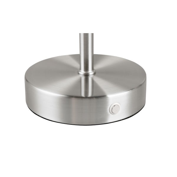 Lampada da tavolo LED dimmerabile in argento (altezza 30 cm) Jeff - Reality-image-3