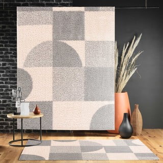 Tappeto grigio-beige 60x110 cm Tyler - douceur d'intérieur