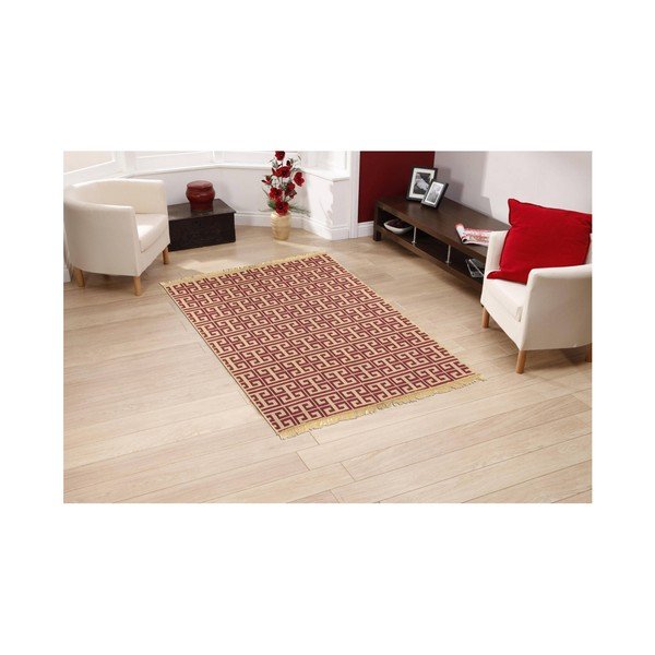 Tappeto rosso Rosso Claret, 80 x 150 cm - Ya Rugs-image-1