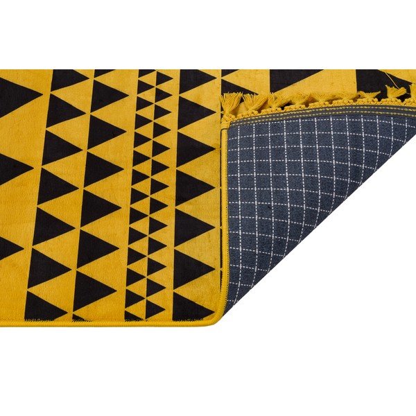 Tappeto lavabile giallo 200x100 cm - Vitaus-image-2