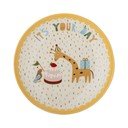 Piatto per bambini giallo/color crema in gres ø 16 cm Celebrate – Bloomingville Mini