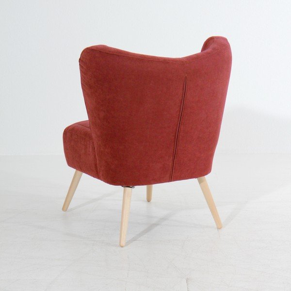 Poltrona Sari Velur rosso mattone - Max Winzer-image-3