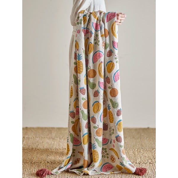 Coperta per bambini in cotone riciclato 130x160 cm Fruitta – Bloomingville Mini-image-3