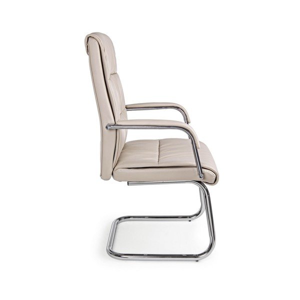 Sedia da ufficio grigio tortora in similpelle Sydney – Bizzotto-image-4