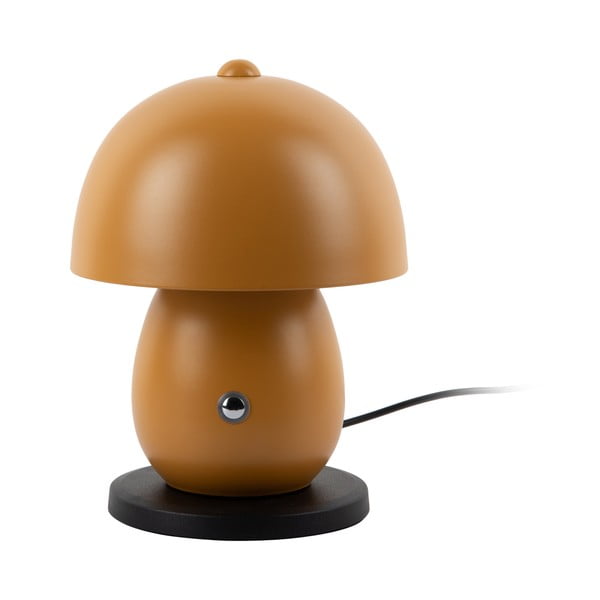 Lampada da tavolo LED giallo ocra con paralume in metallo (altezza totale 18 cm) Mono LED – Leitmotiv