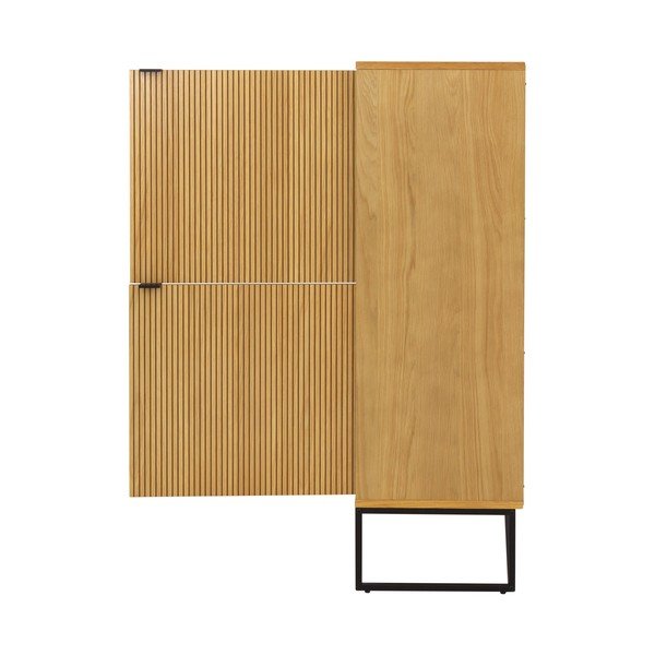 Mobile in rovere decorato in colore naturale 118x127 cm Bali - Tenzo-image-4