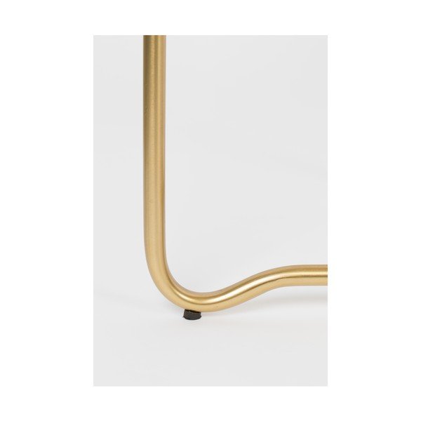 Tavolino rotondo in metallo ø 42 cm Celina – White Label-image-2