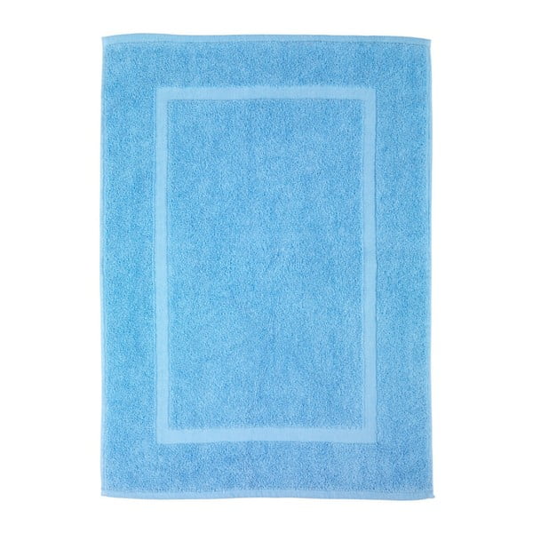 Tappeto da bagno in cotone blu Serenity, 50 x 70 cm - Wenko