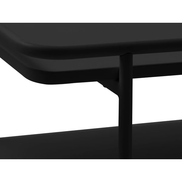 Tavolino da salotto nero in metallo 55x110 cm Yuba – Unique Furniture-image-3