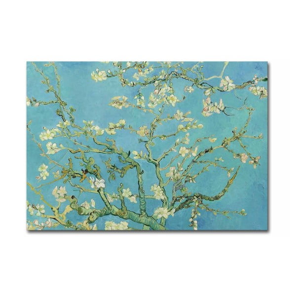 Riproduzione murale su tela Vincent Van Gogh Mandorlo in fiore, 100 x 70 cm Vincent Van Gogh - Almond Blossom - Wallity