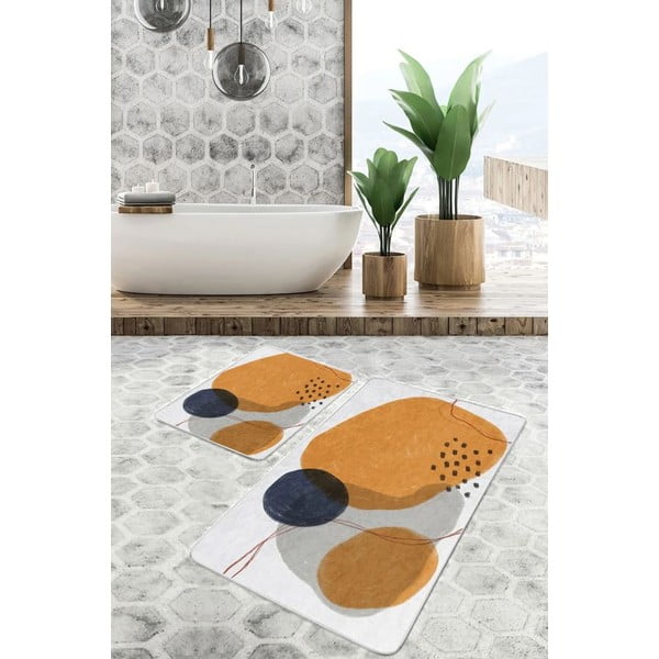 Set di tappetini per il bagno in velluto 2 pz 60x100 cm – Mila Home-image-1