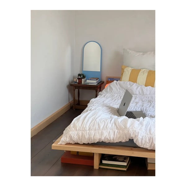 Letto matrimoniale in legno di pino con griglia color naturale 180x200 cm Japan - Karup Design-image-3