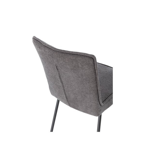 Sedie da pranzo in set grigio scuro imbottito 2 pz Vesta – MOME-image-3