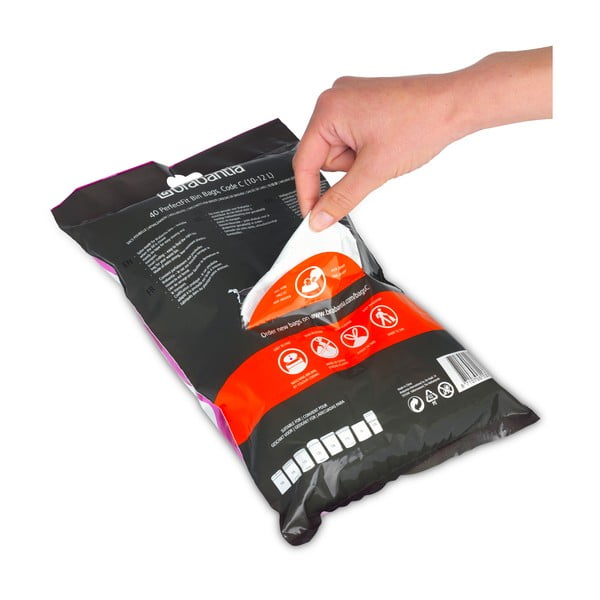 Sacchi per rifiuti in set da 40 pezzi 12 l PerfectFit C - Brabantia-image-2