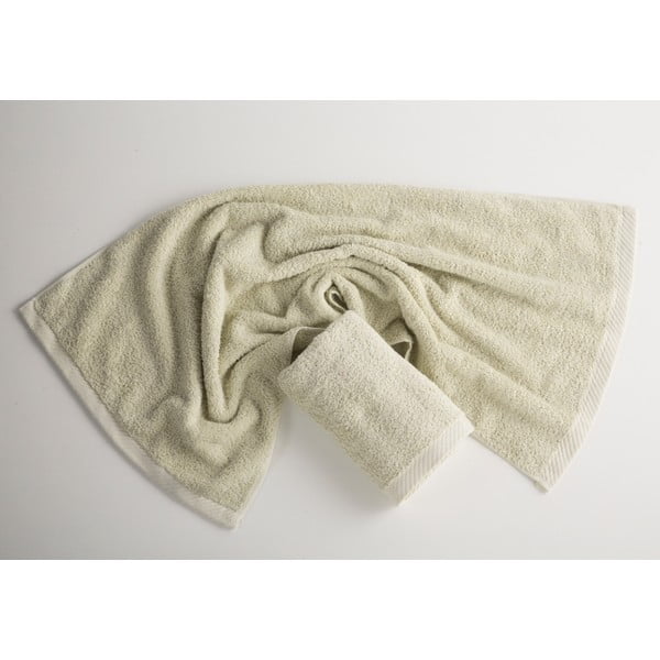 Asciugamano in cotone verde, 50 x 100 cm Lisa Coral - El Delfin
