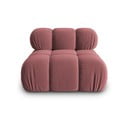 Modulo divano in velluto rosa (parte centrale) Bellis - Micadoni Home