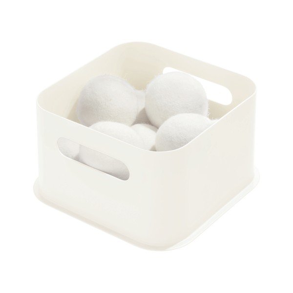 Contenitore bianco con maniglia, 21,3 x 21,3 cm Eco - iDesign-image-1