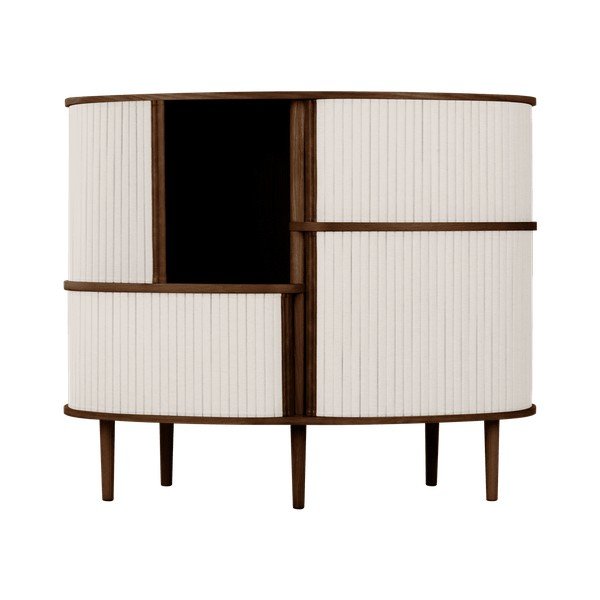 Armadietto marrone/beige con effetto rovere con ante scorrevoli 120x100x50 cm Audacious – UMAGE-image-2