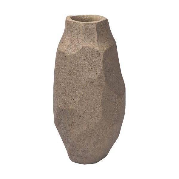 Vaso in poliresina beige (altezza 18 cm) Nuki - Mette Ditmer Denmark