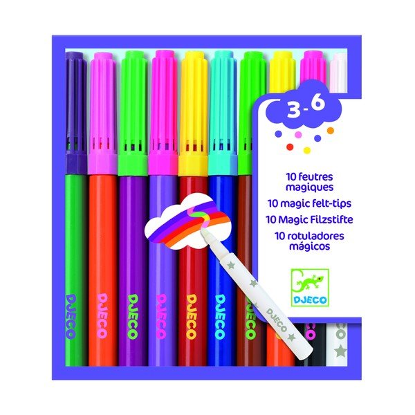 Set di 10 pennarelli magici - Djeco-image-1