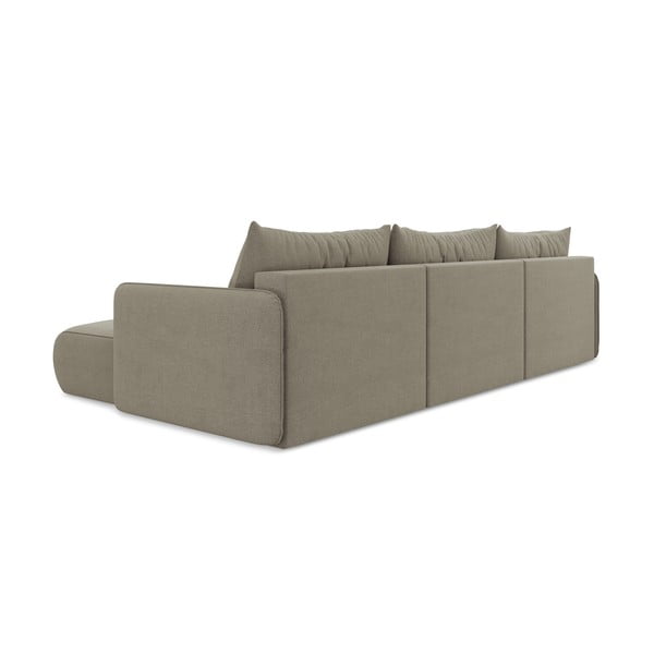 Divano angolare beige allungabile/con contenitore Nanea – Makamii-image-4