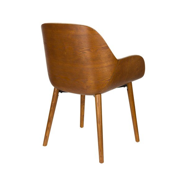 Sedia da pranzo beige in imbottito con braccioli Taylor – Dutchbone-image-4