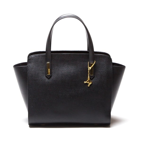 Kožená kabelka Luisa Vanini 421 Nero