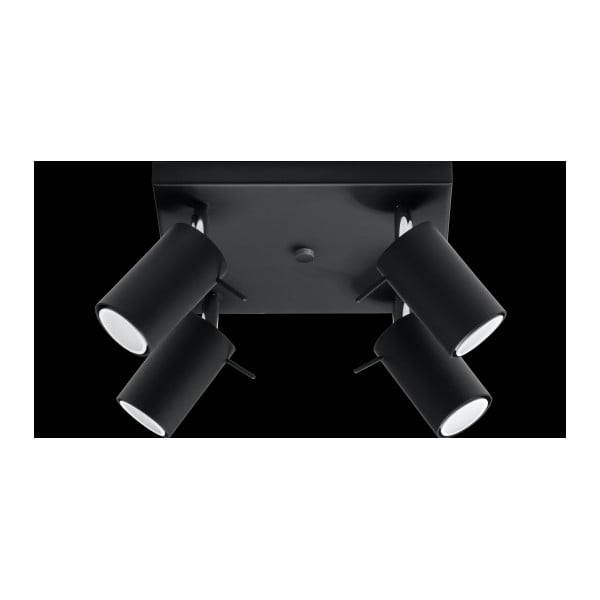 Plafoniera nera Etna - Sollux-image-2