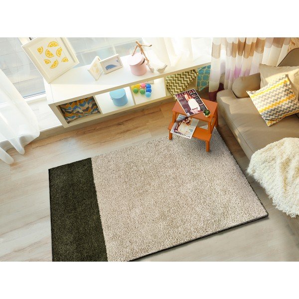 Tappeto verde e beige , 80 x 150 cm Zaida - Universal-image-1