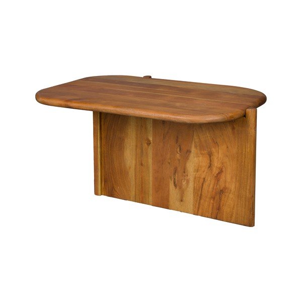 Tavolino da salotto di colore naturale in acacia massiccia 50x75 cm Feller – Dutchbone-image-3