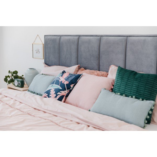 Letto matrimoniale grigio-blu con griglia e contenitore , 180 x 200 cm Wega - ProSpánek-image-1