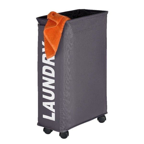 Cesto portabiancheria grigio , 44,4 l Corno - Wenko-image-2