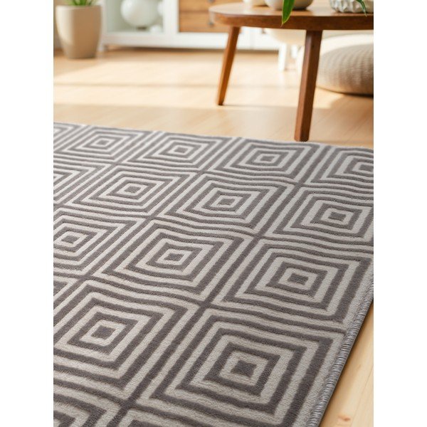 Passatoia grigia 80x240 cm Perles Tourmaline – Elle Decoration-image-3