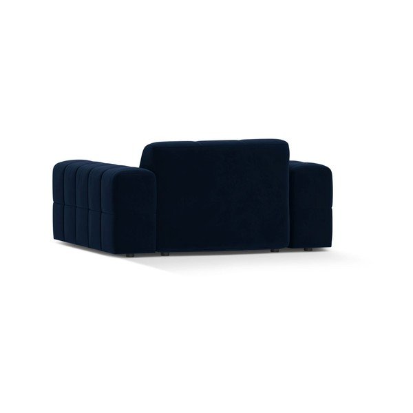 Poltrona blu scuro con rivestimento in velluto Chicago – Cosmopolitan Design-image-2