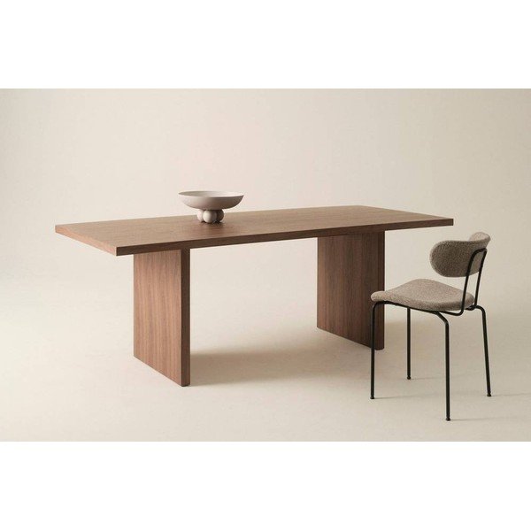 Tavolo da pranzo con effetto noce 90x210 cm Aspelund – Jotex-image-1