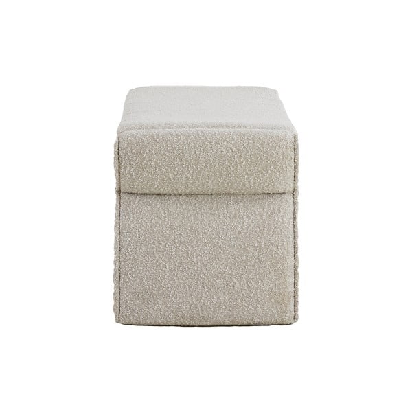 Panchina color crema in tessuto bouclé Nafya - Light & Living-image-3