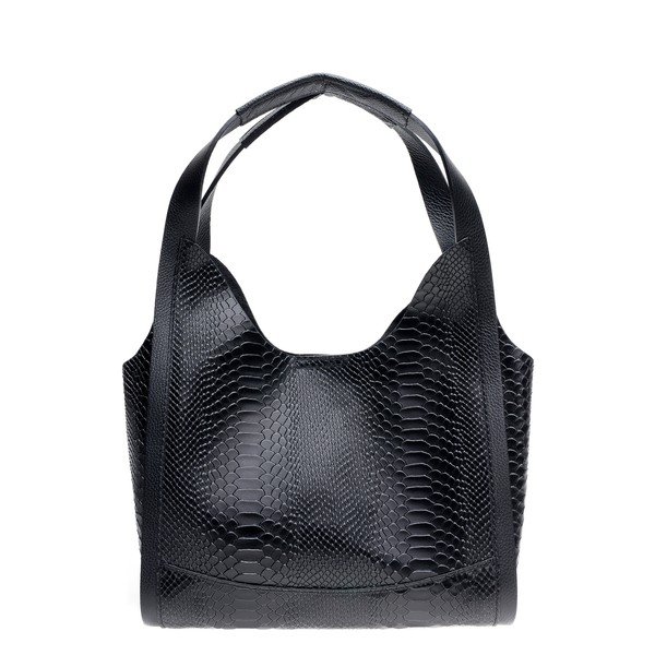 Borsa in pelle nera Sierra - Mangotti Bags-image-1
