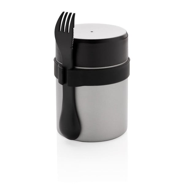 Set lunch box in acciaio inox con posate XD Collection Bogota - XD Exclusive