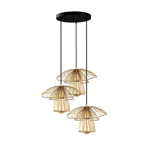 Lampada a sospensione di colore oro , altezza 117 cm Root - Squid Lighting-image-3