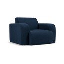 Poltrona bouclé blu scuro Molino - Micadoni Home