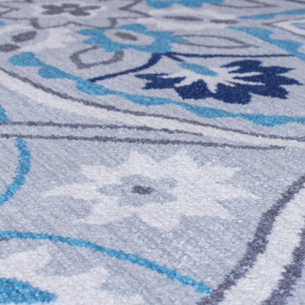 Tappeto lavabile blu 120x170 cm FOLD Ellen - Flair Rugs-image-3