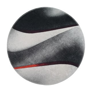 Tappeto rotondo lavabile bianco e nero ø 100 cm - Vitaus