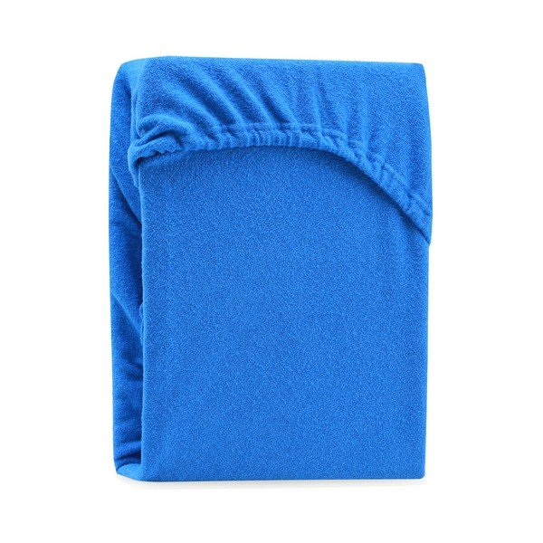 Lenzuolo con angoli blu per letto matrimoniale Siesta, 180/200 x 200 cm Ruby - AmeliaHome