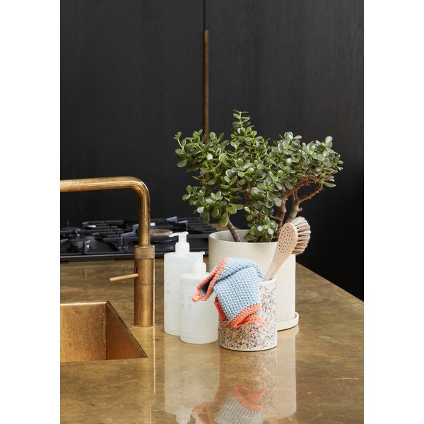 Strofinaccio in cotone blu Thea, 30 x 30 cm - Hübsch-image-1