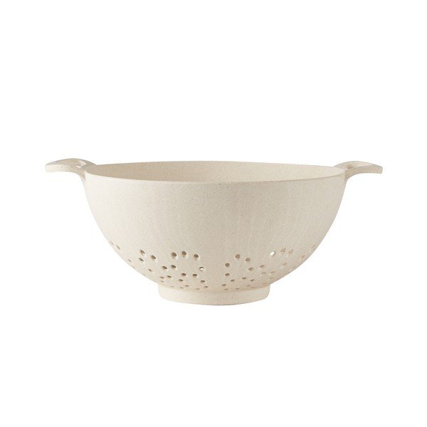 Krémový bambusový cedník Villa Collection, ⌀ 30 cm