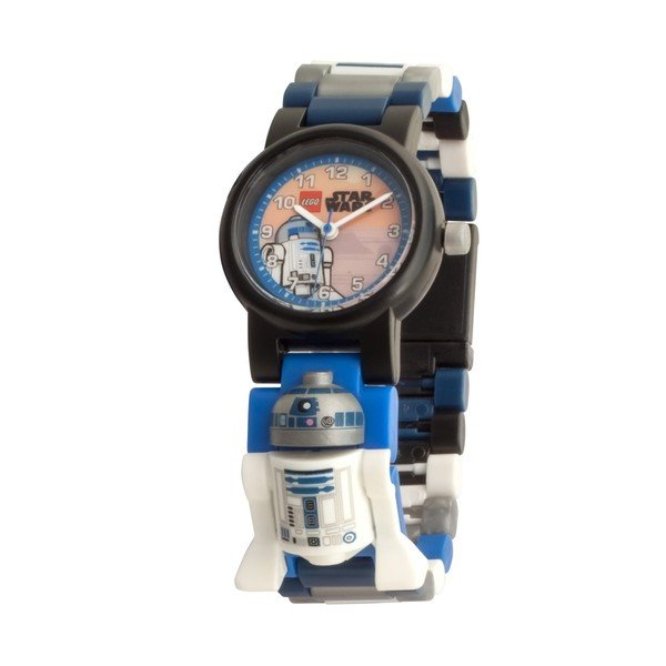 Orologio per bambini blu-nero-bianco con figura di Star Wars R2D2 - LEGO®-image-3