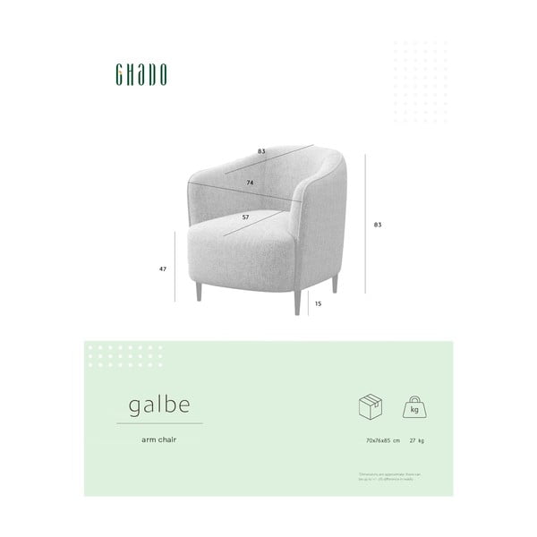 Poltrona rosa Galbe – Ghado-image-4