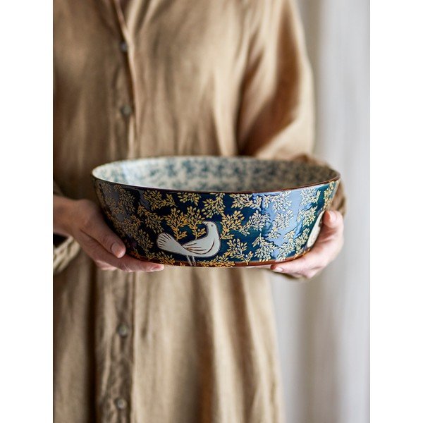 Ciotola blu in ceramica ø 28 cm Hezha – Bloomingville-image-4