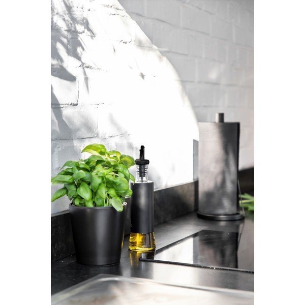 Contenitore in ceramica per vaso di erbe aromatiche ø 13 cm Black Outdoor Kitchen Kuro - Wenko-image-1