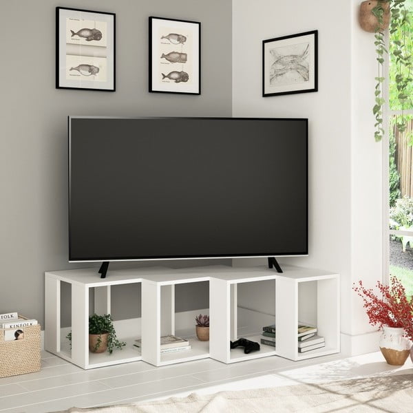Tavolo TV bianco Cons Extra Bianco - Decortie-image-1